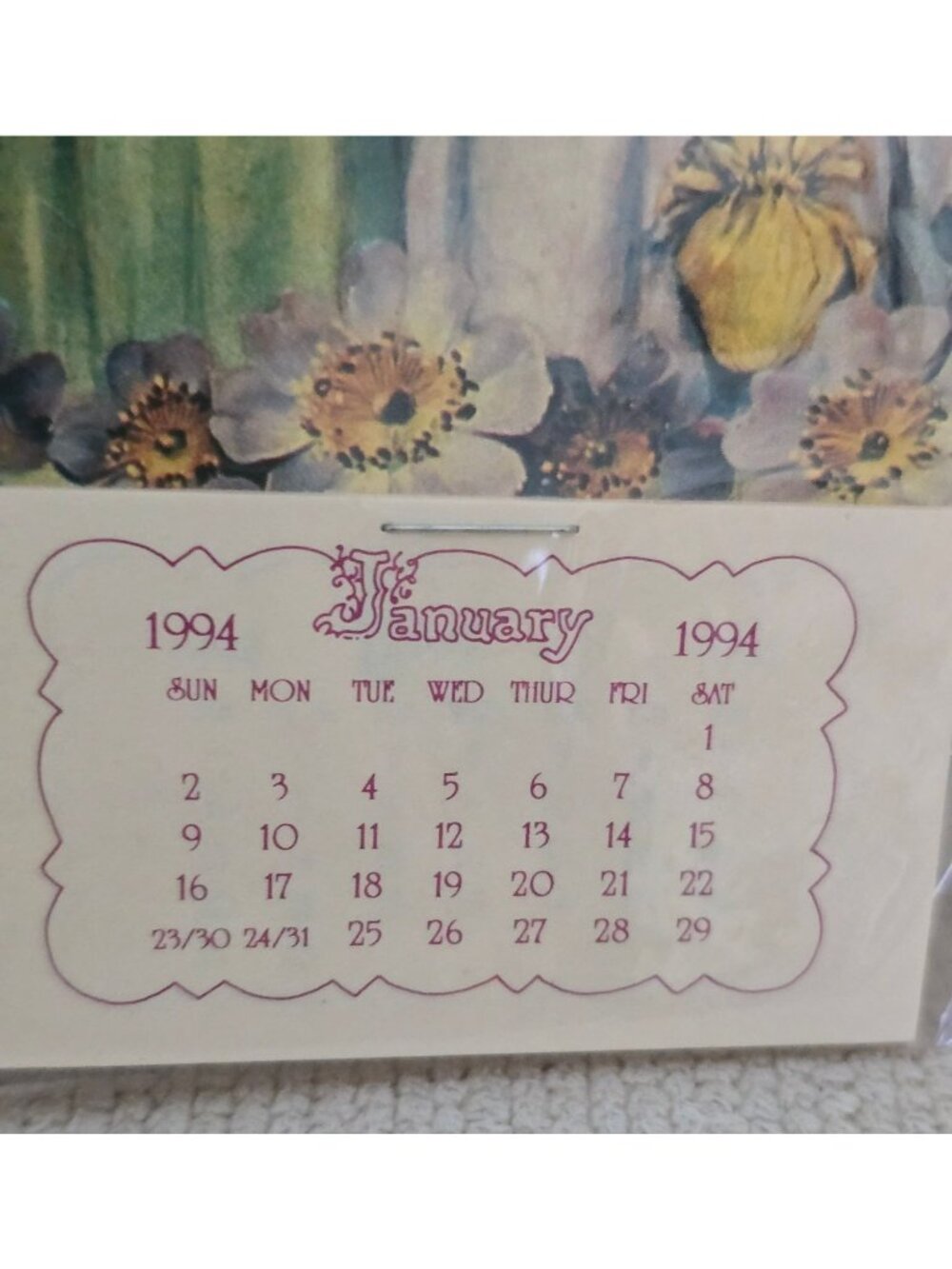 Vintage Assorted Die-Cut Calendars 1994 1995 2002 Snowman Hot Air Balloon Women - Picture 11 of 14